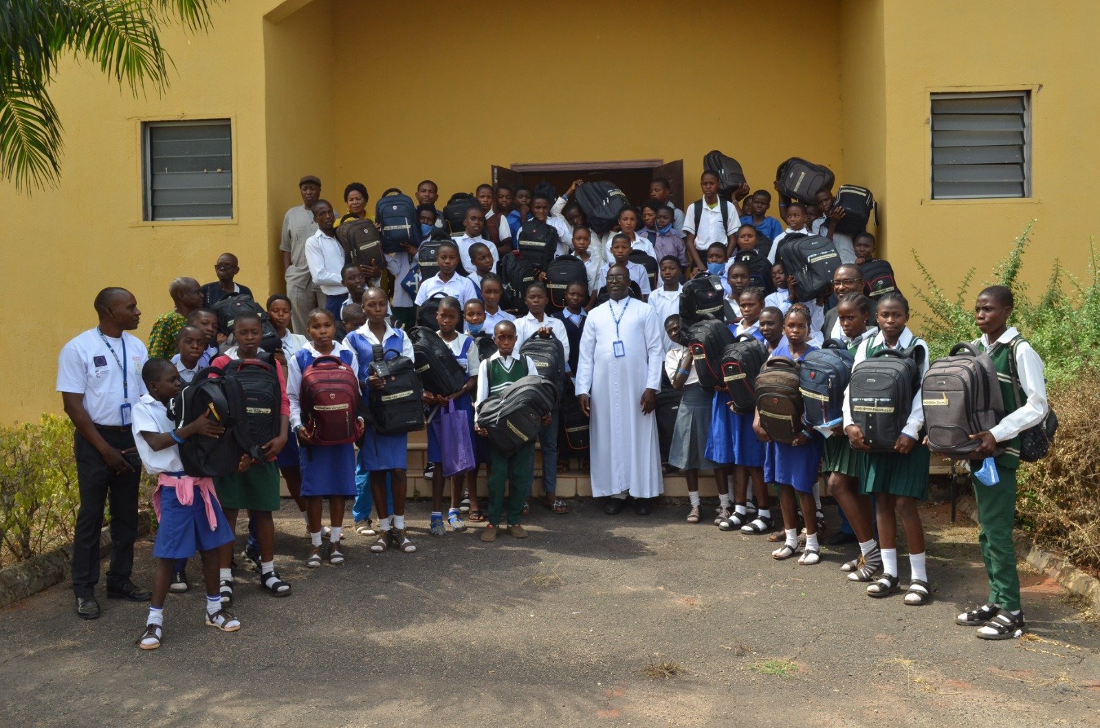 Provision of Educational Materials to in School Children. Courtesy SCOPPH-T Project