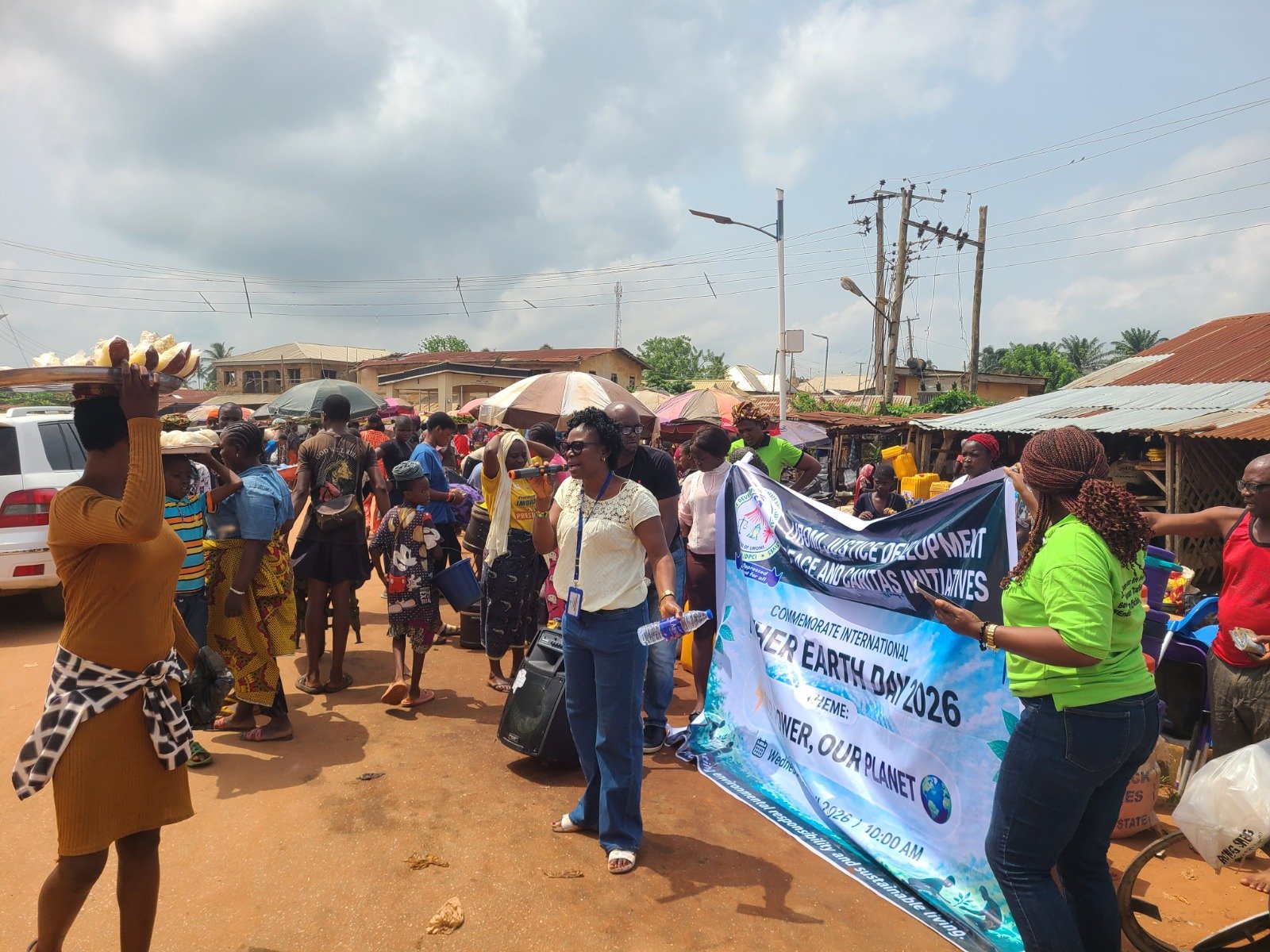 Public Awareness Creation in Commemoration of International Mother Earth Day at Ewu Market