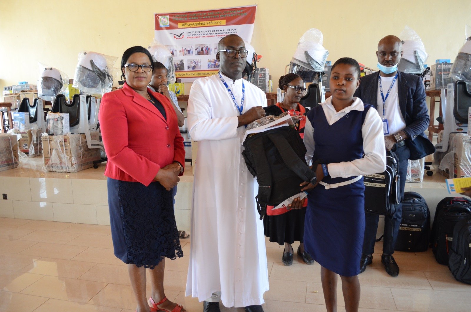 Provision of Educational Materials to in School Children. Courtesy SCOPPH-T Project